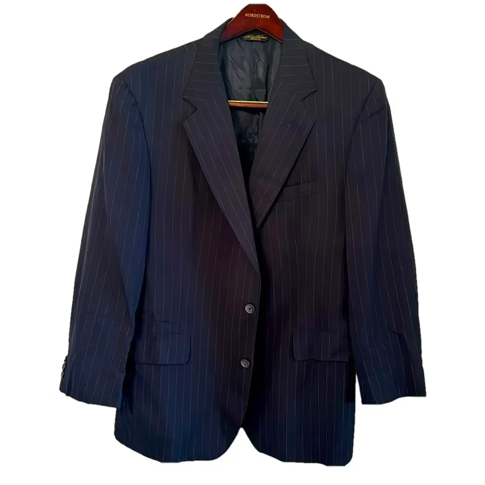 Blazer Brooks Brothers Navy Blue‎ pin-striped